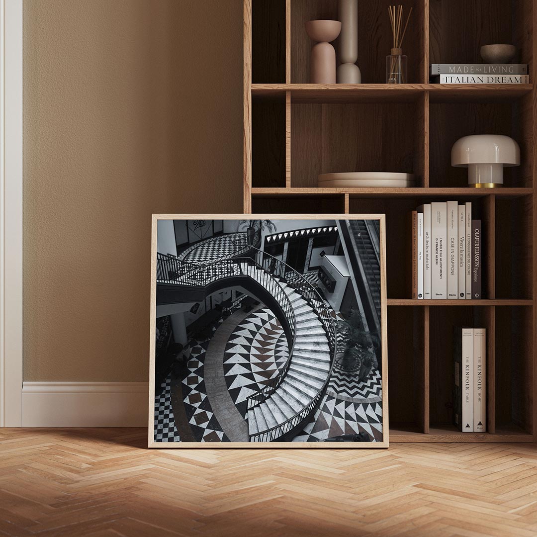 Geometrische trappen Poster