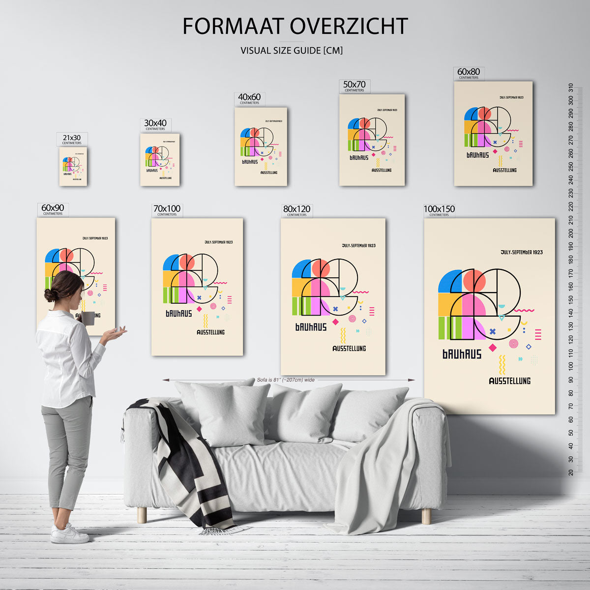 Vormen en kleurvlakken Poster