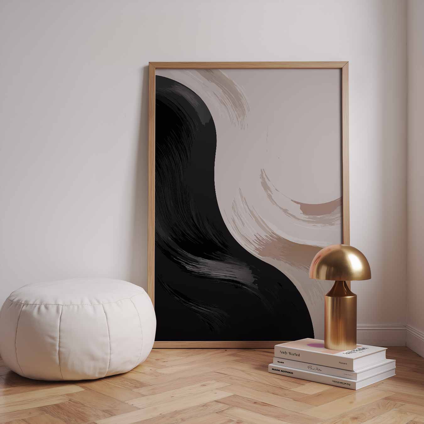 Moderne Yin-Yang Krachtposter-WallArtistic