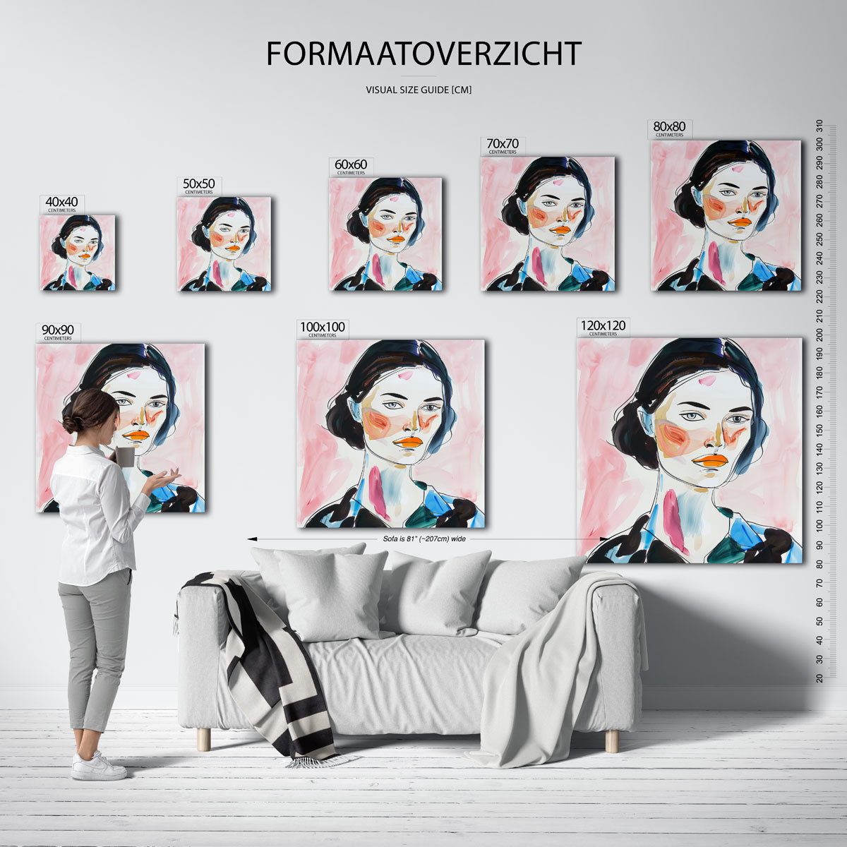 Vrouwelijk portret Poster