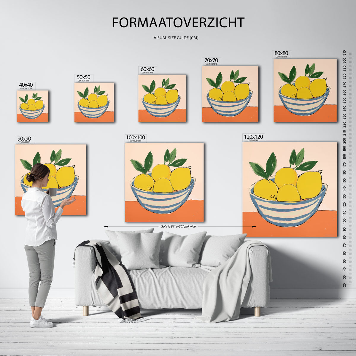 Citroenen in schaal Poster