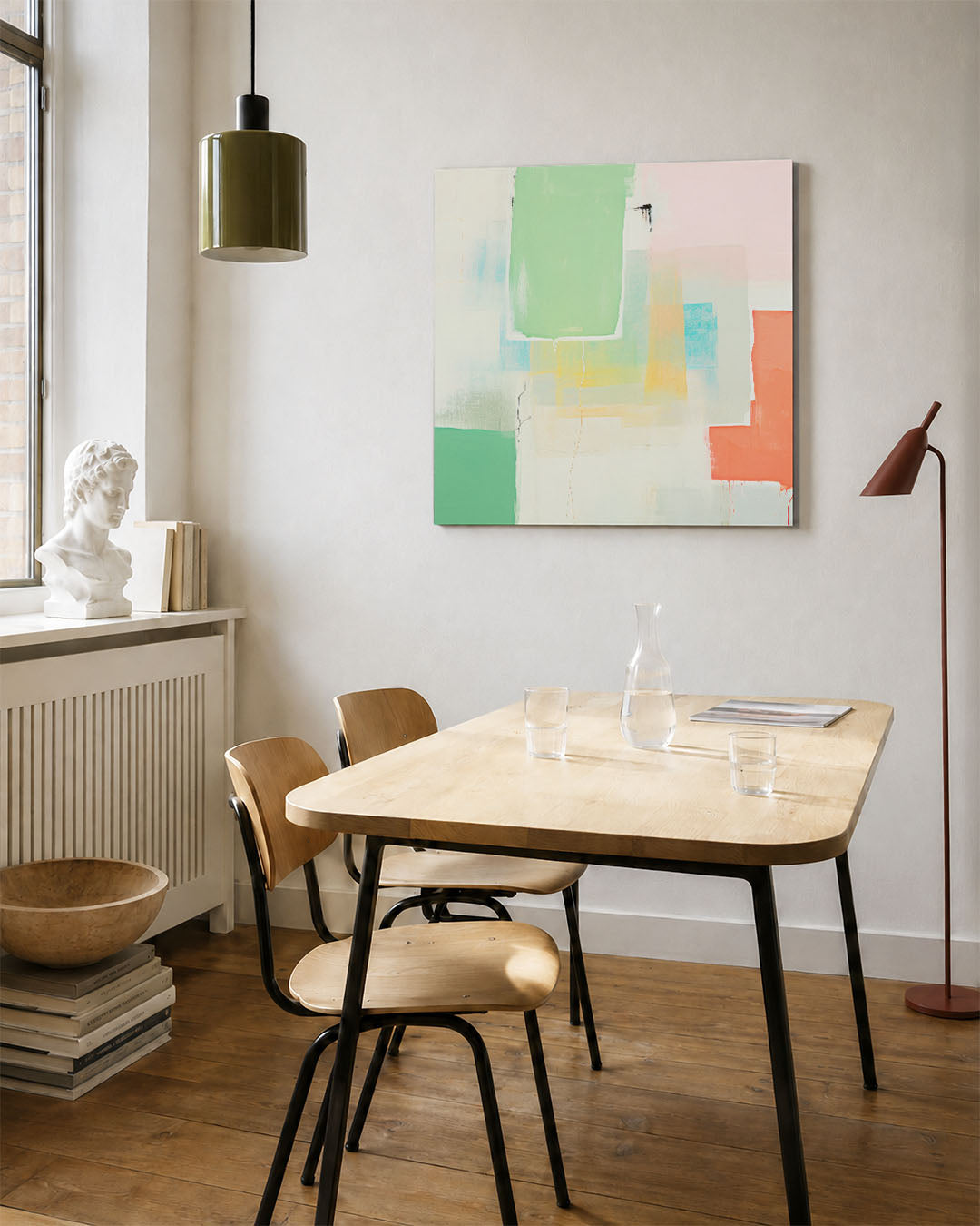 Kleurrijke vlakken Kunstwerk