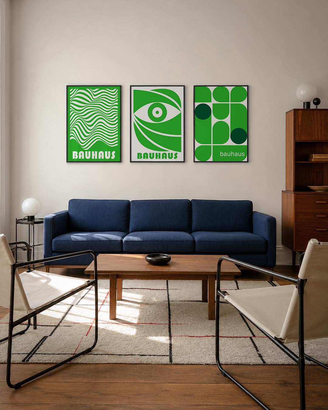 Golvend lijnenspel Posterset