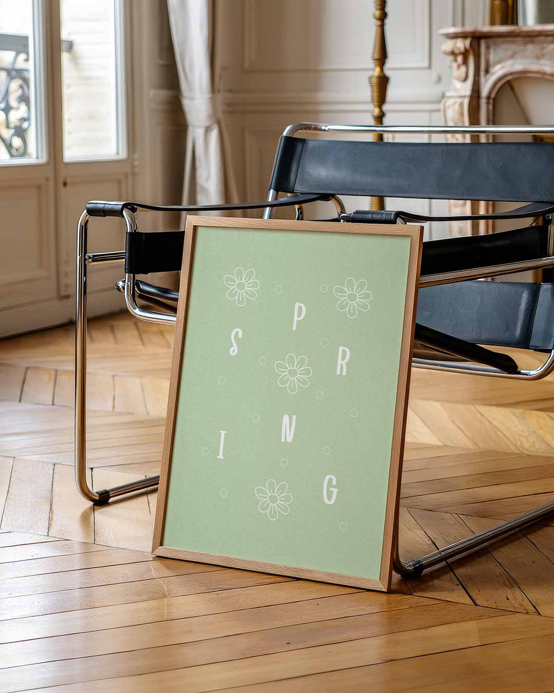 Vrolijke Lente Bloem Poster-WallArtistic