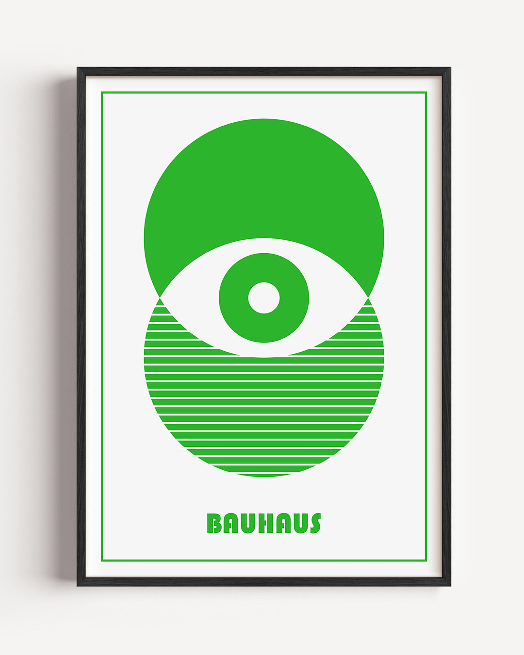 Groene cirkelpatronen Poster