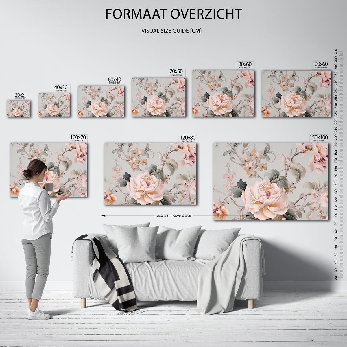 Bloemen en bladeren Poster