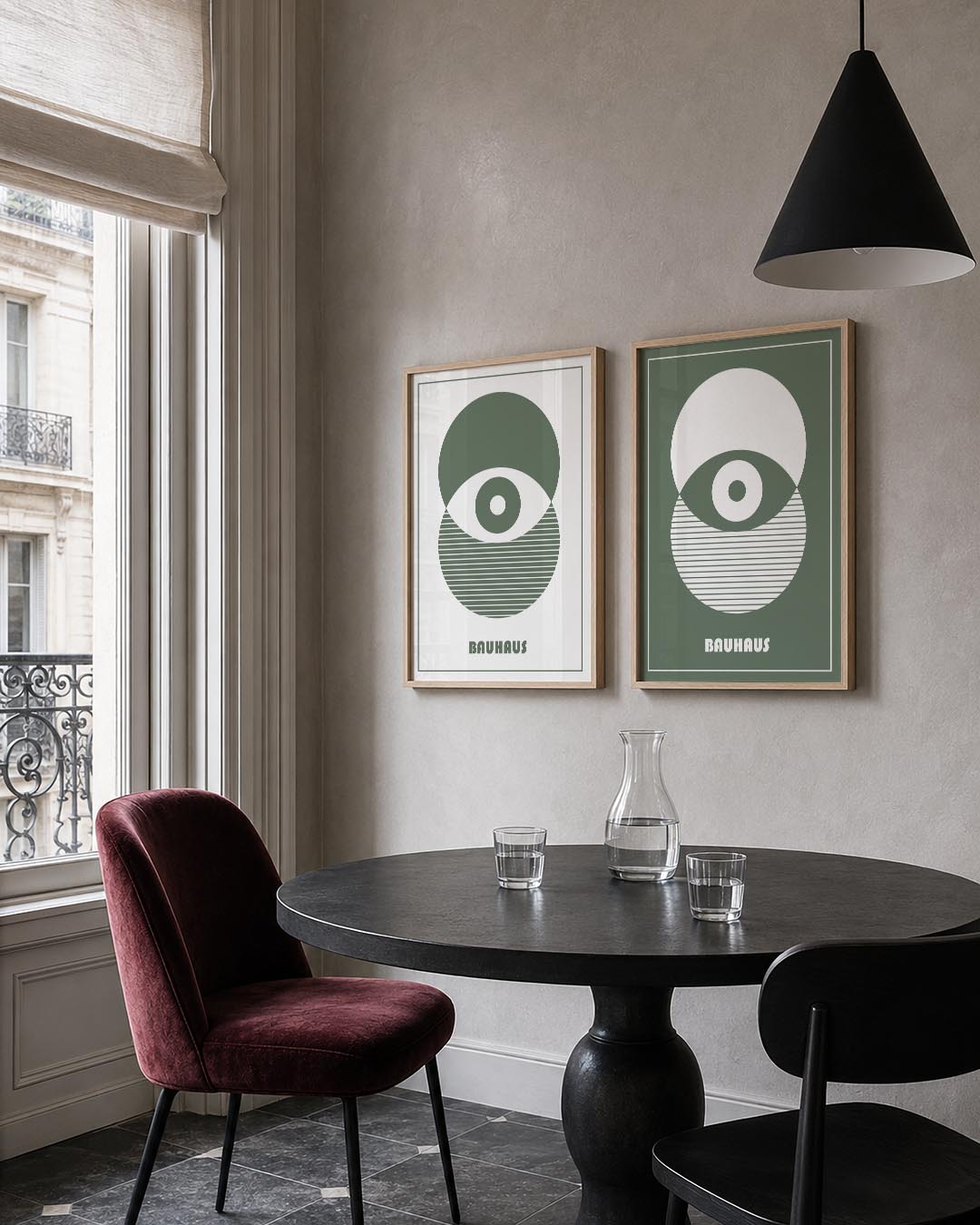 Cirkel en lijnen Posterset