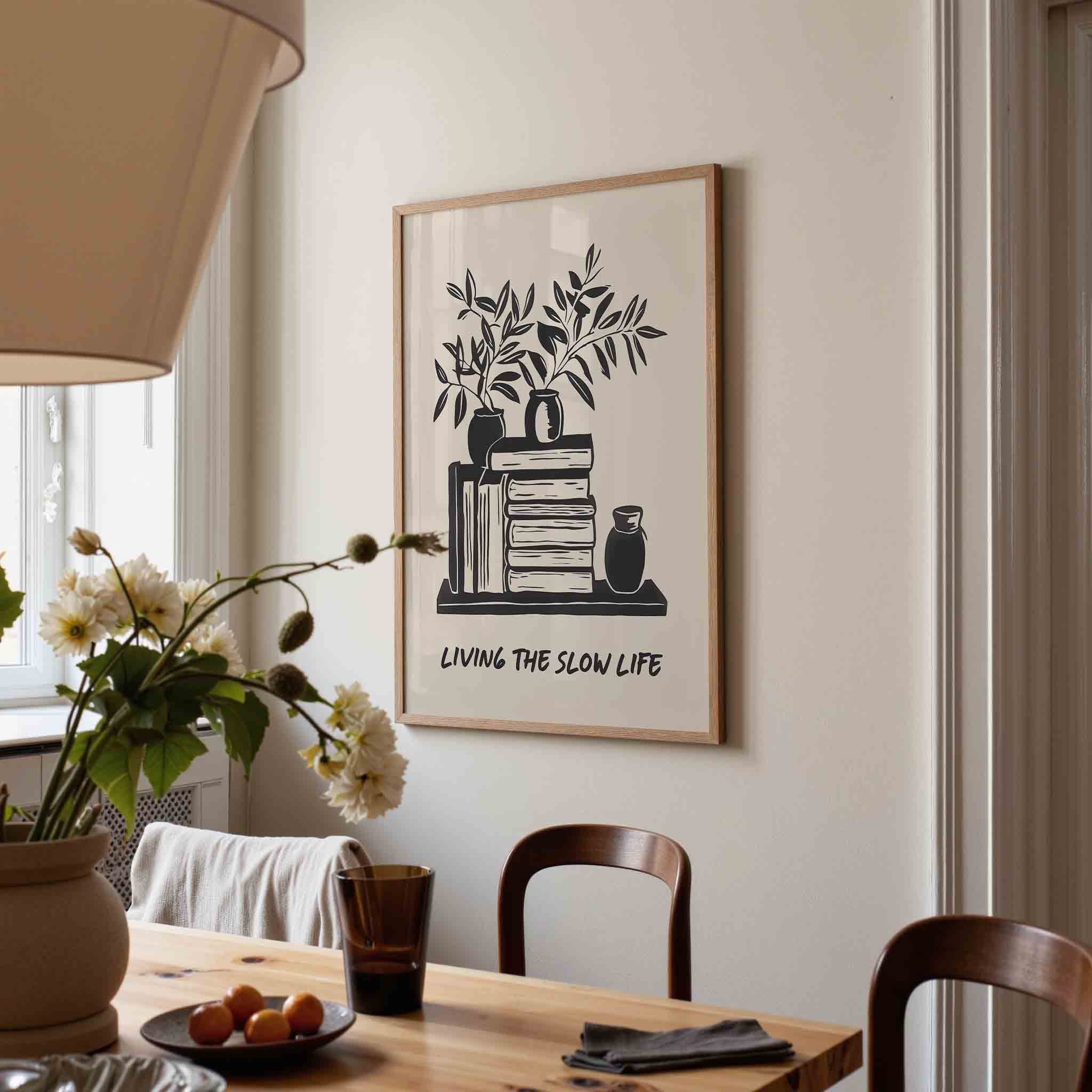 Planten en boeken Poster