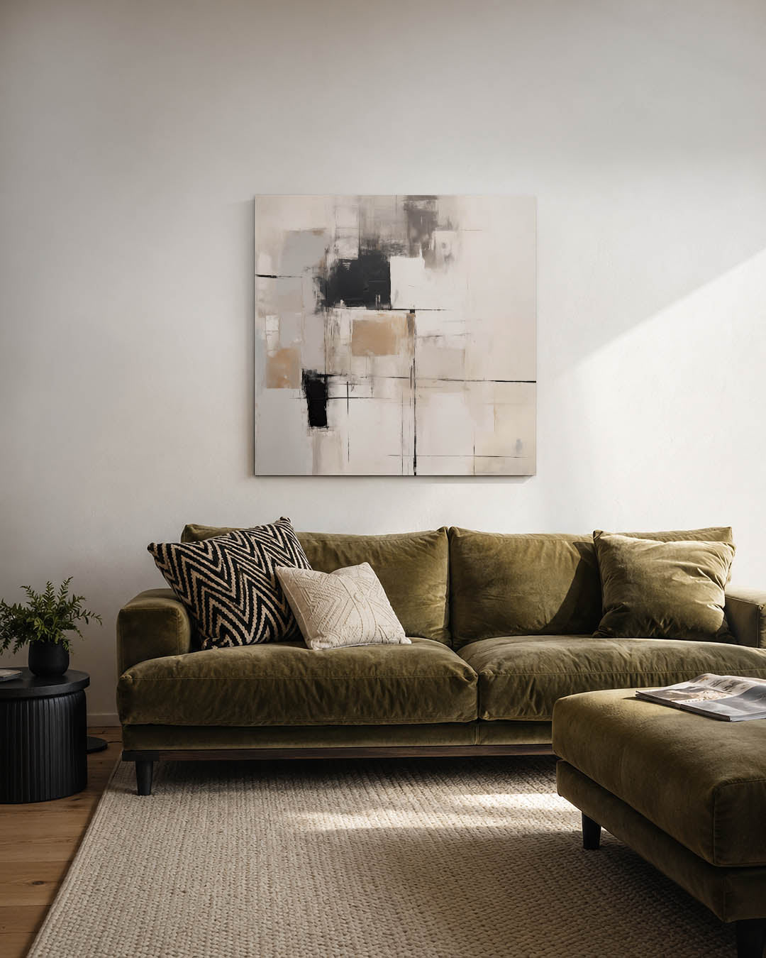 Geometrische compositie Kunstwerk
