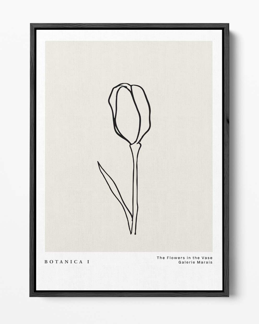 Minimalistische Tulpenkunst Kunstwerk-canvas-dibond-plexiglas-wanddecoratie-WallArtistic