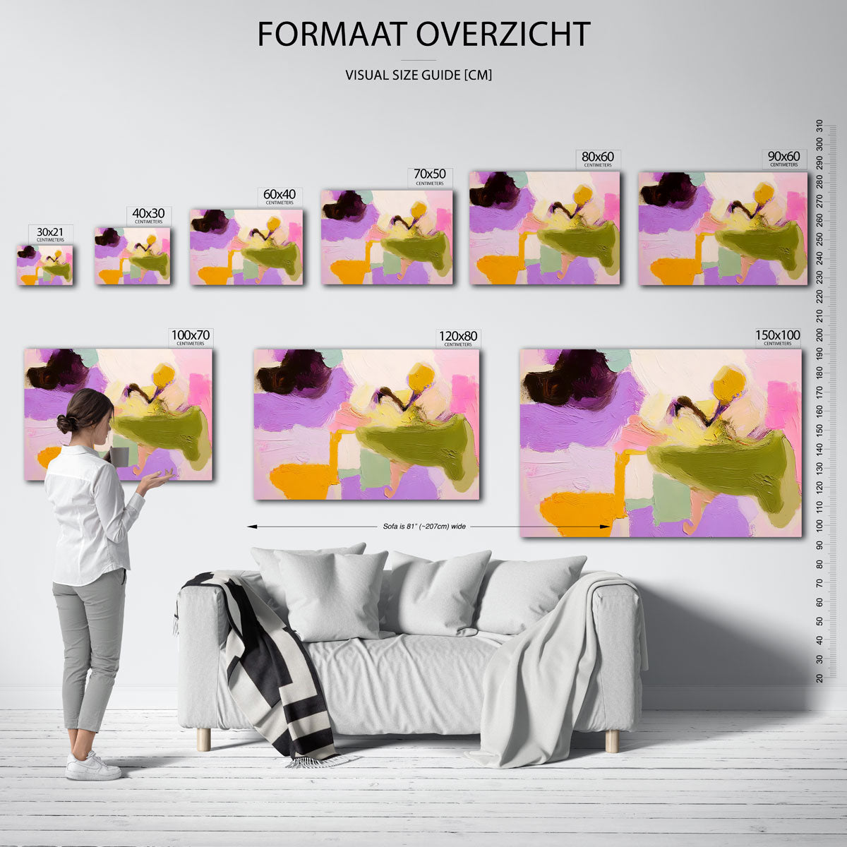 Abstracte vormen en kleuren Poster