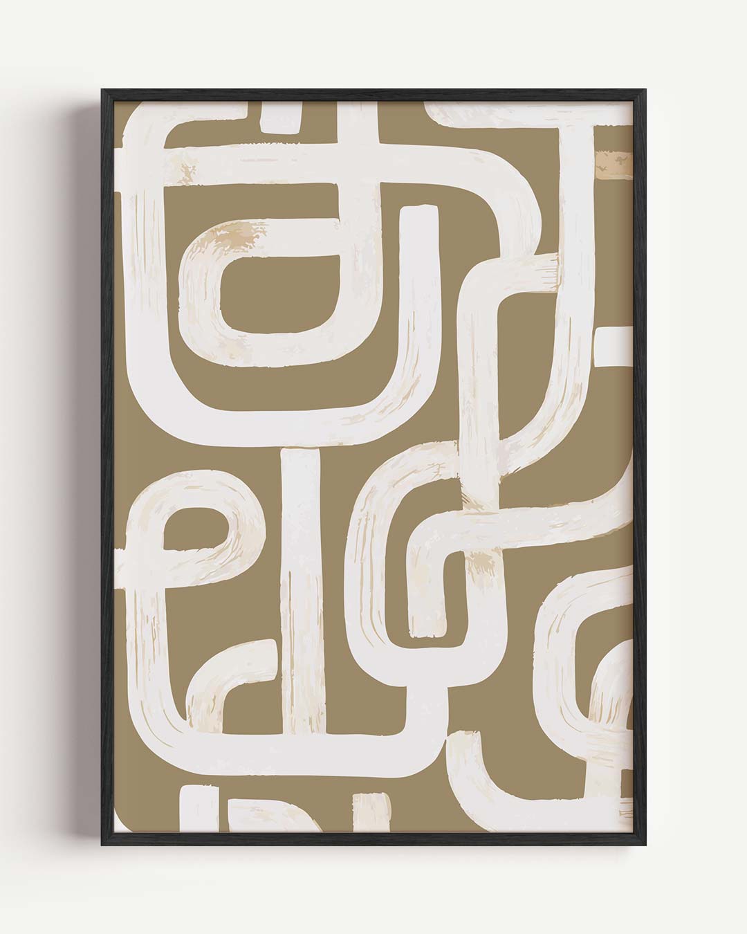 Moderne Retro Maze Poster-WallArtistic