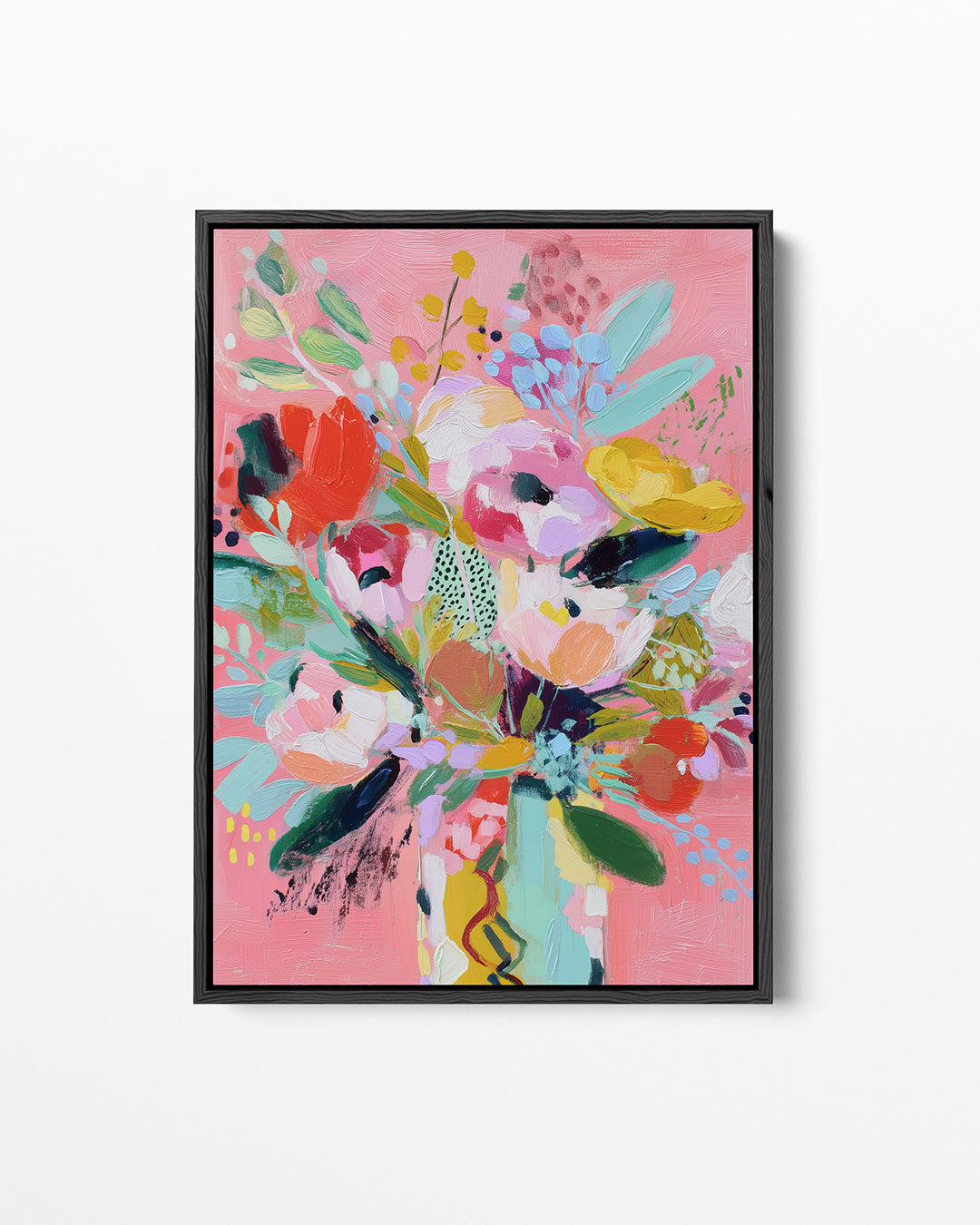 Kleurrijk bloemstuk Kunstwerk