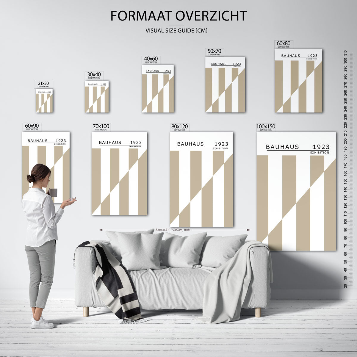 Lijnen en vlakken Poster
