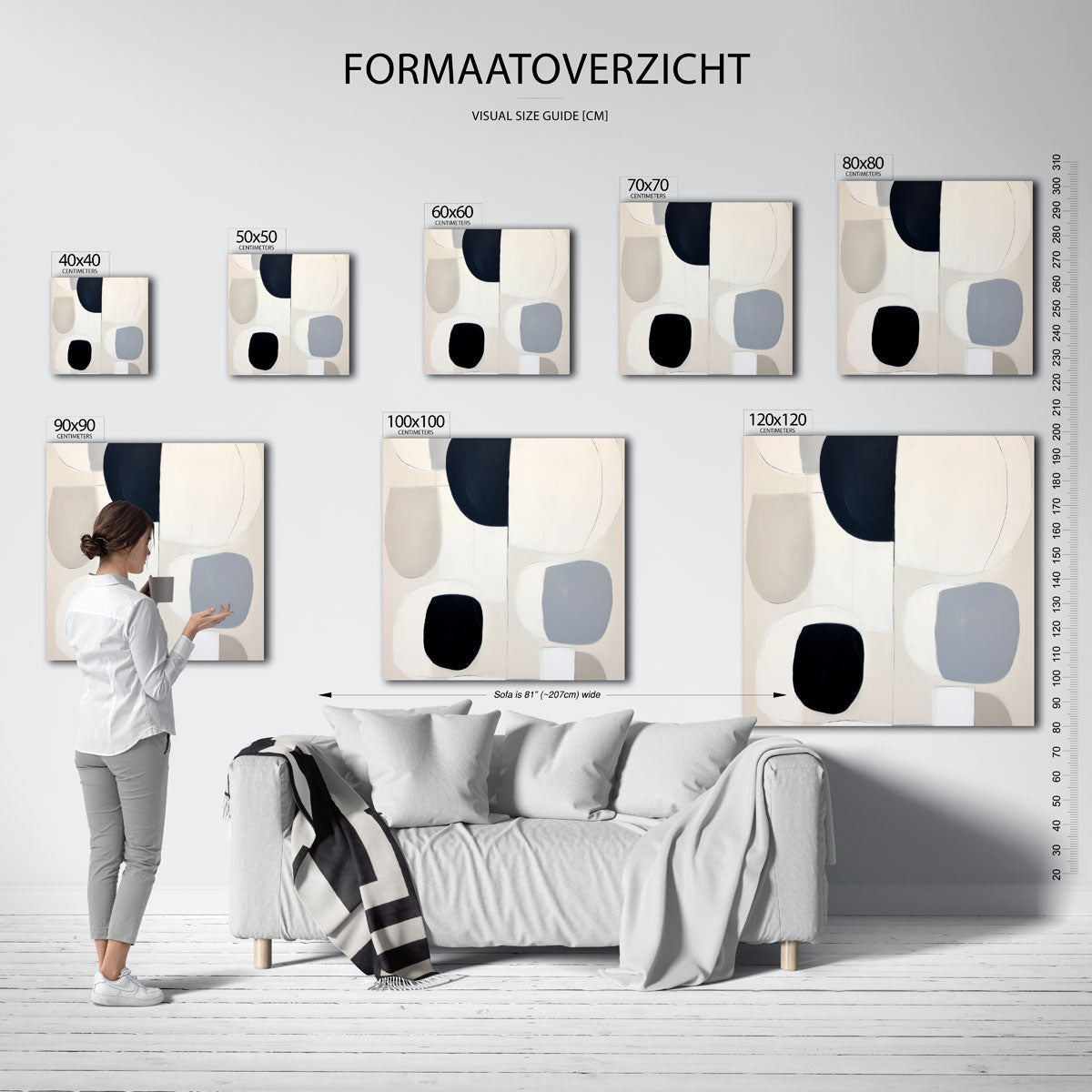 Abstracte vormen Poster