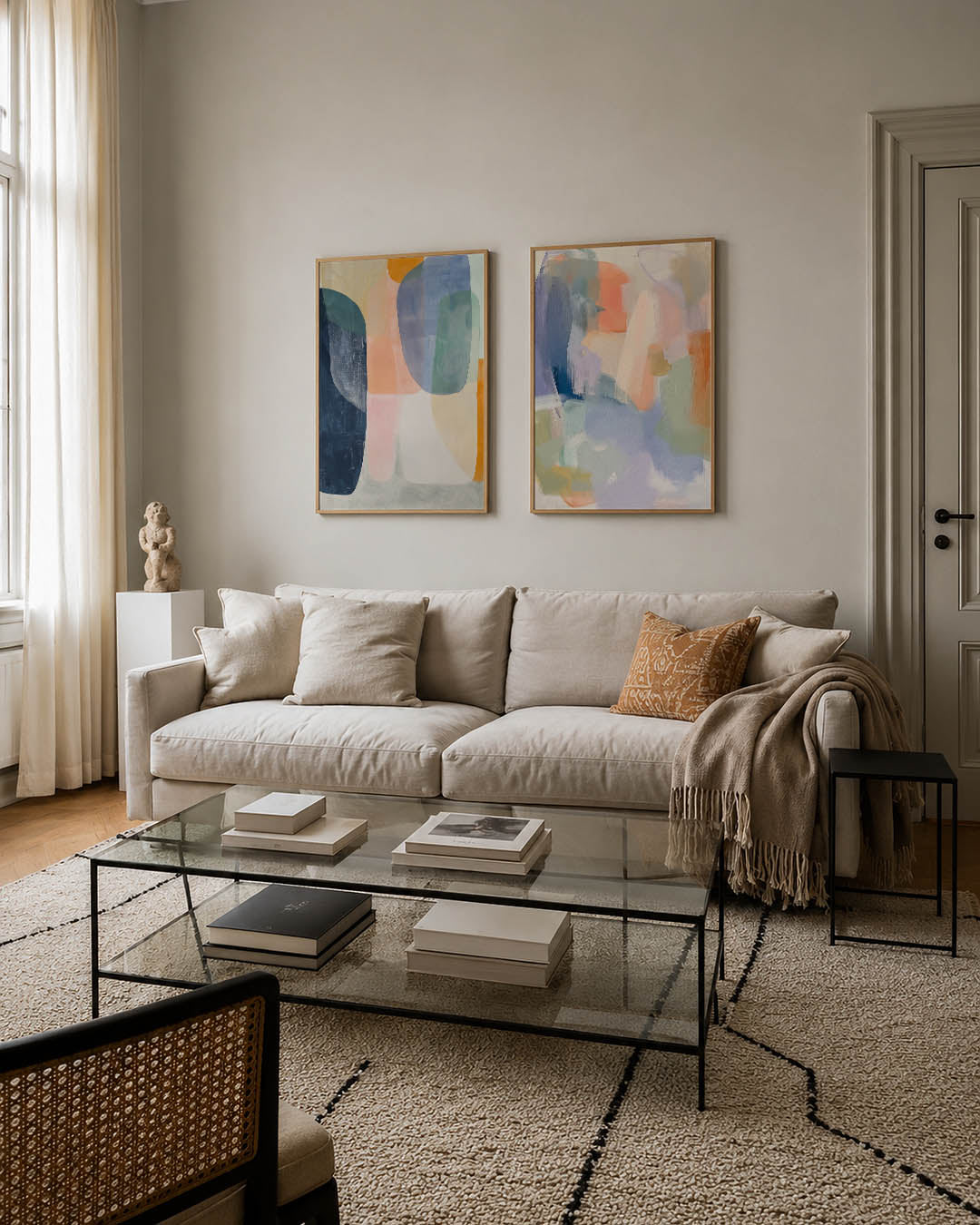 Vorm en kleurenspel Posterset