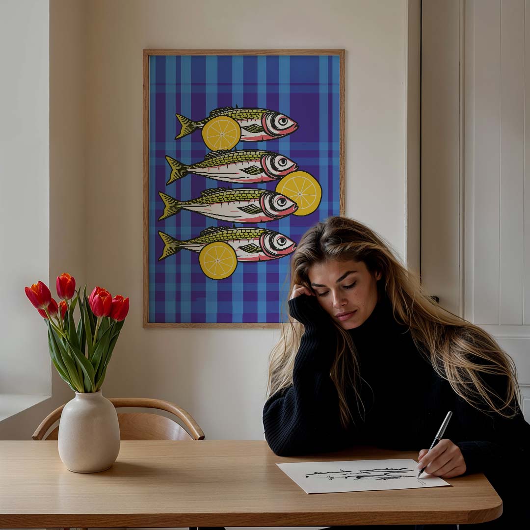 Frisse Visschotel Poster-WallArtistic