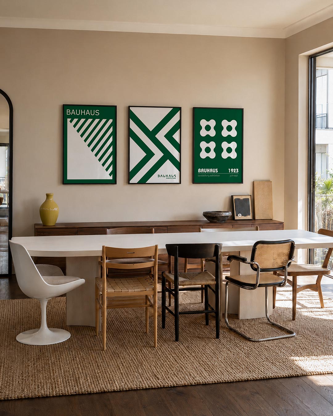Diagonal strepen Posterset