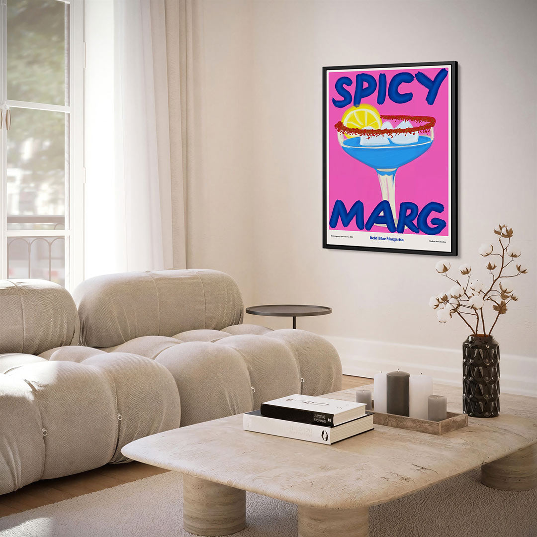 Kleurrijke cocktail illustratie Kunstwerk