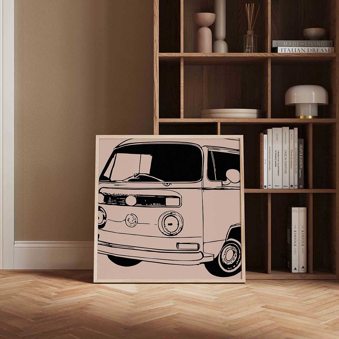 Retro busje Poster
