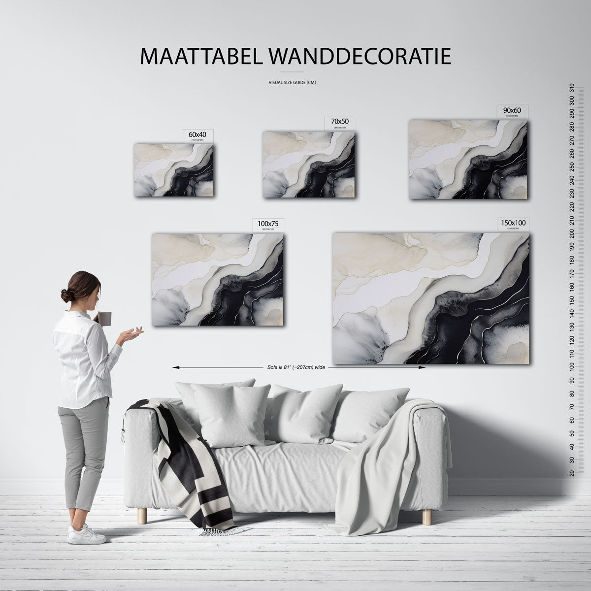 Organische lijnen Kunstwerk