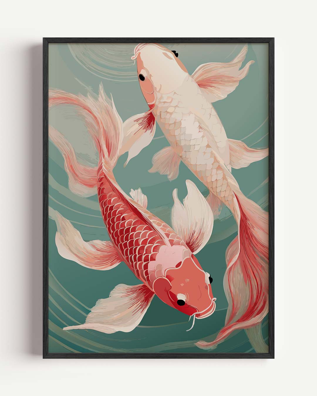 Sierlijke Koi Karper Poster-WallArtistic