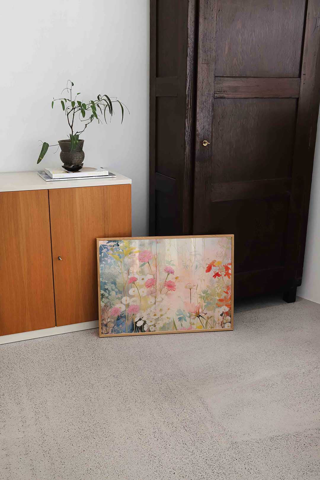 Bloemen in zachte tinten Poster