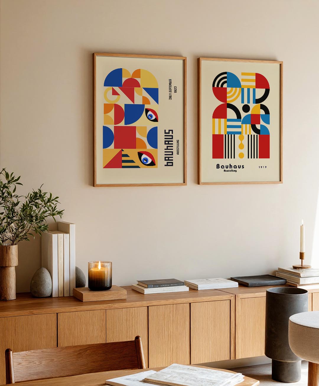Vormen en kleurvlakken Posterset
