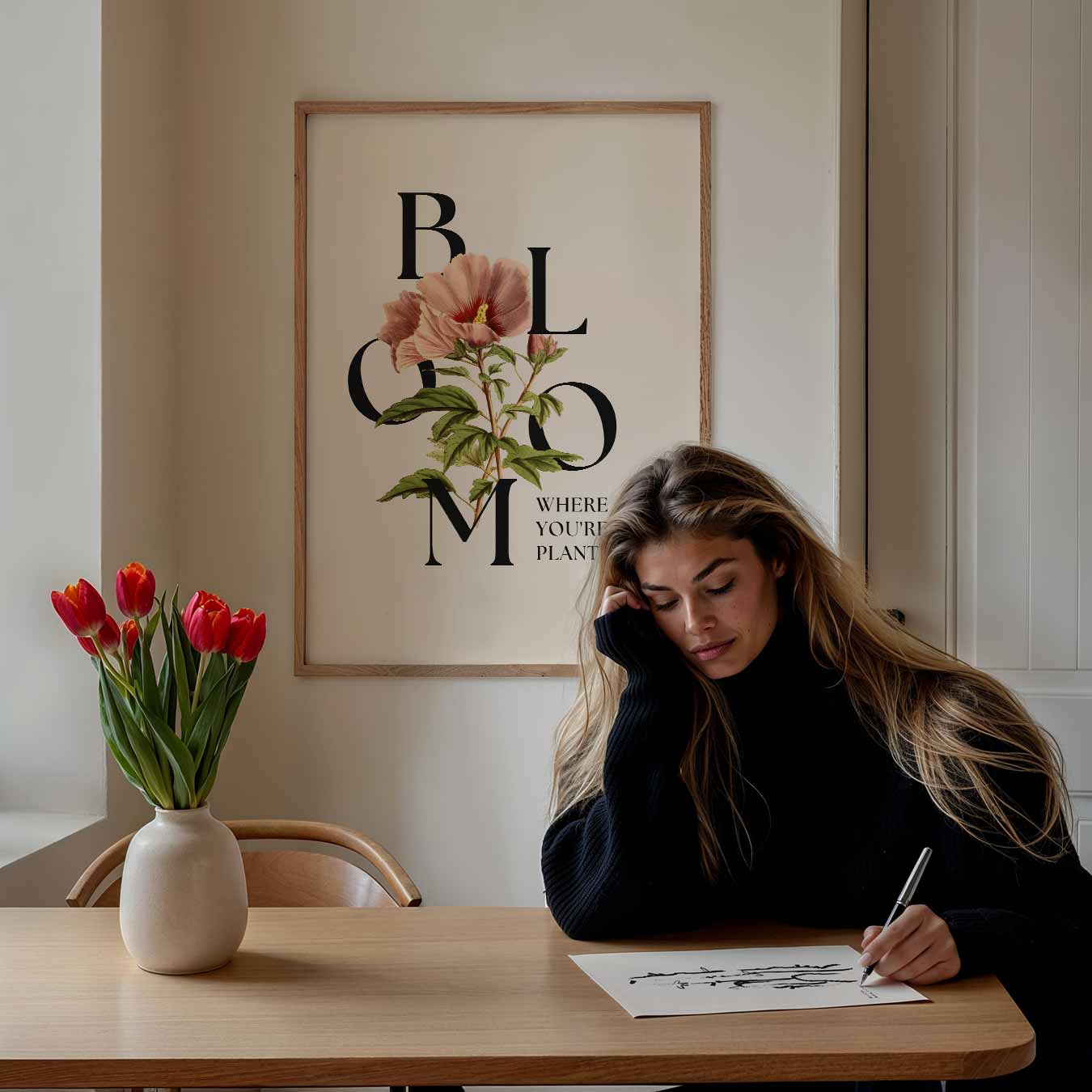 Bloemen Inspiratie Poster-WallArtistic