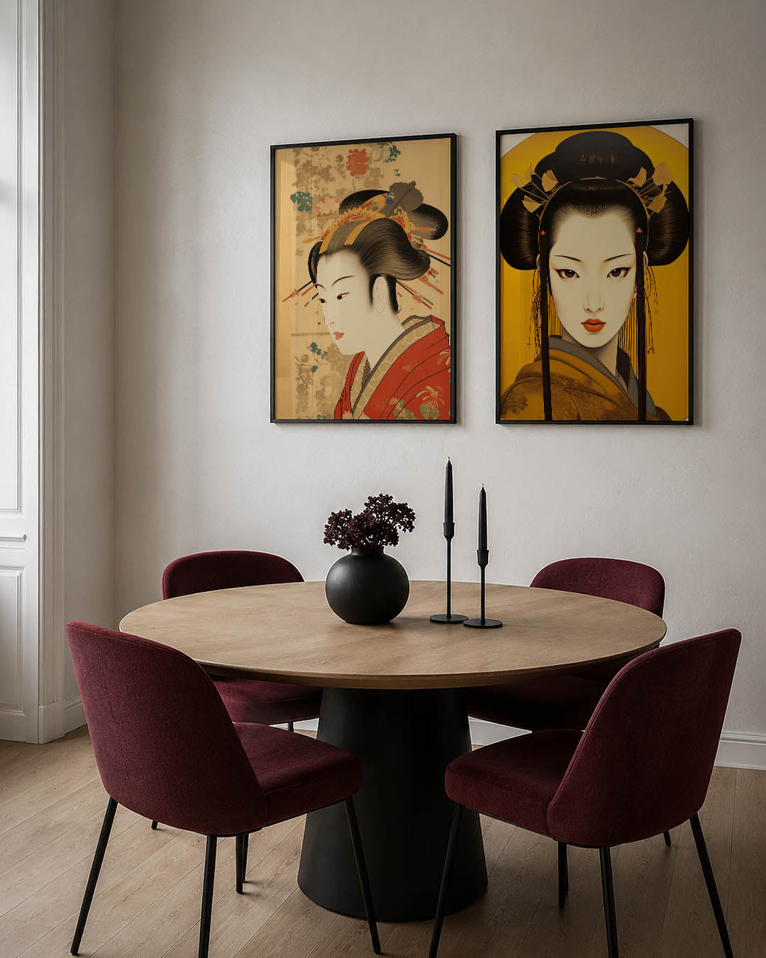 Elegante vrouw Posterset