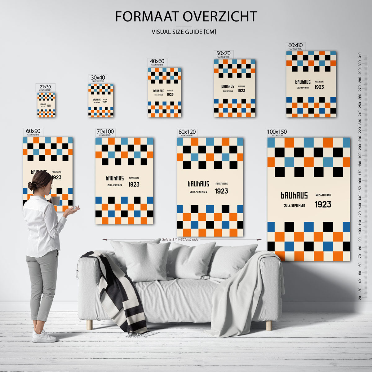 Vorm en kleurvlakken Poster