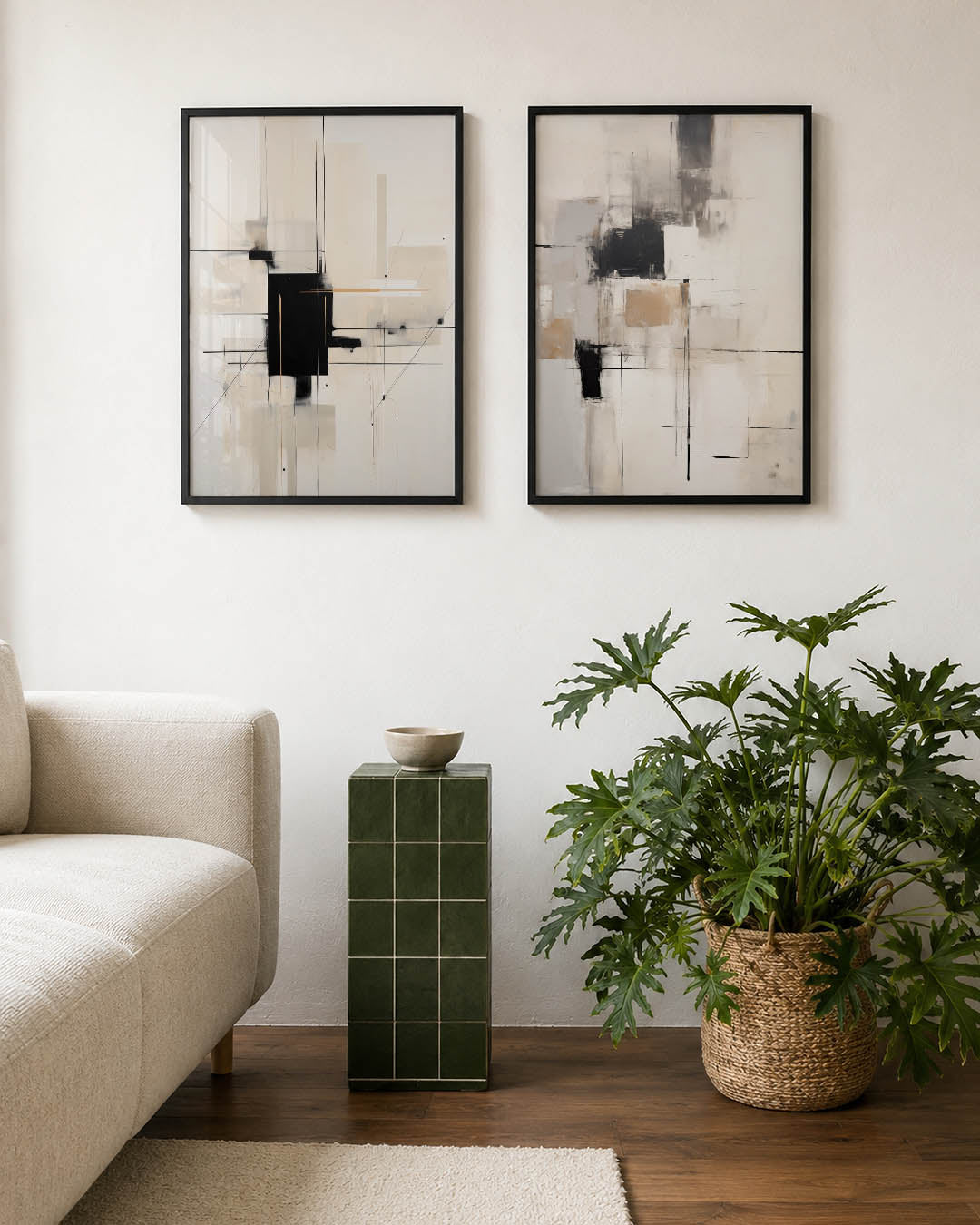 Lijnen en vlakkenspel Posterset