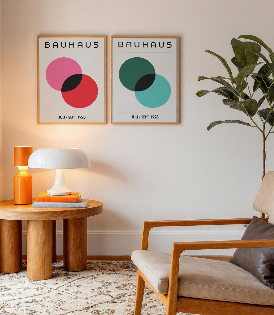 Kleurrijke cirkelharmonie Posterset