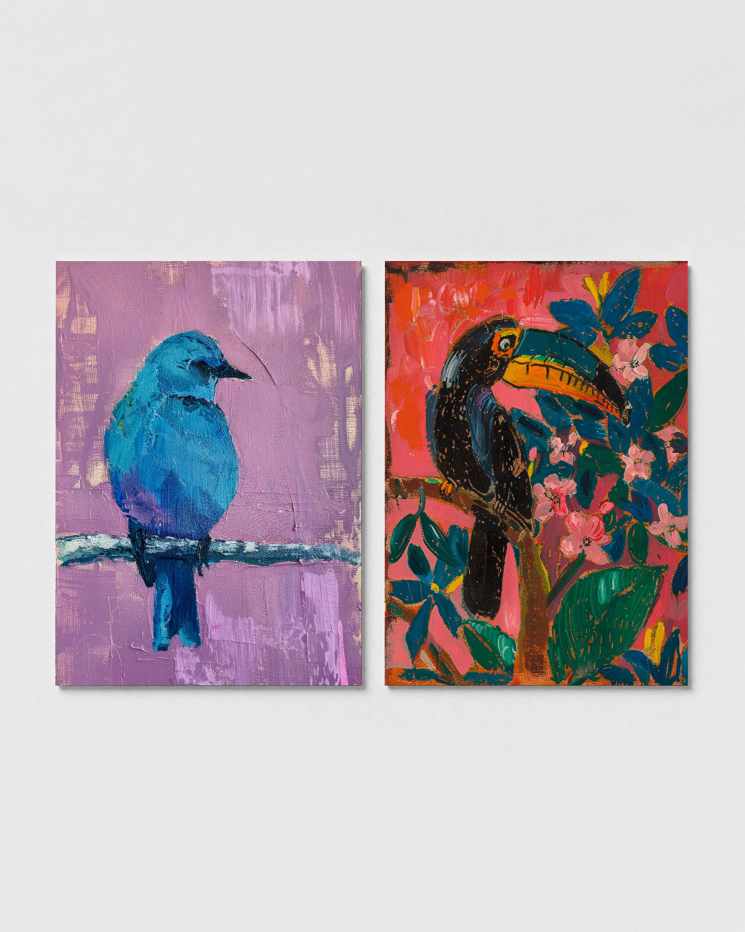 Kleurrijke vogel Posterset
