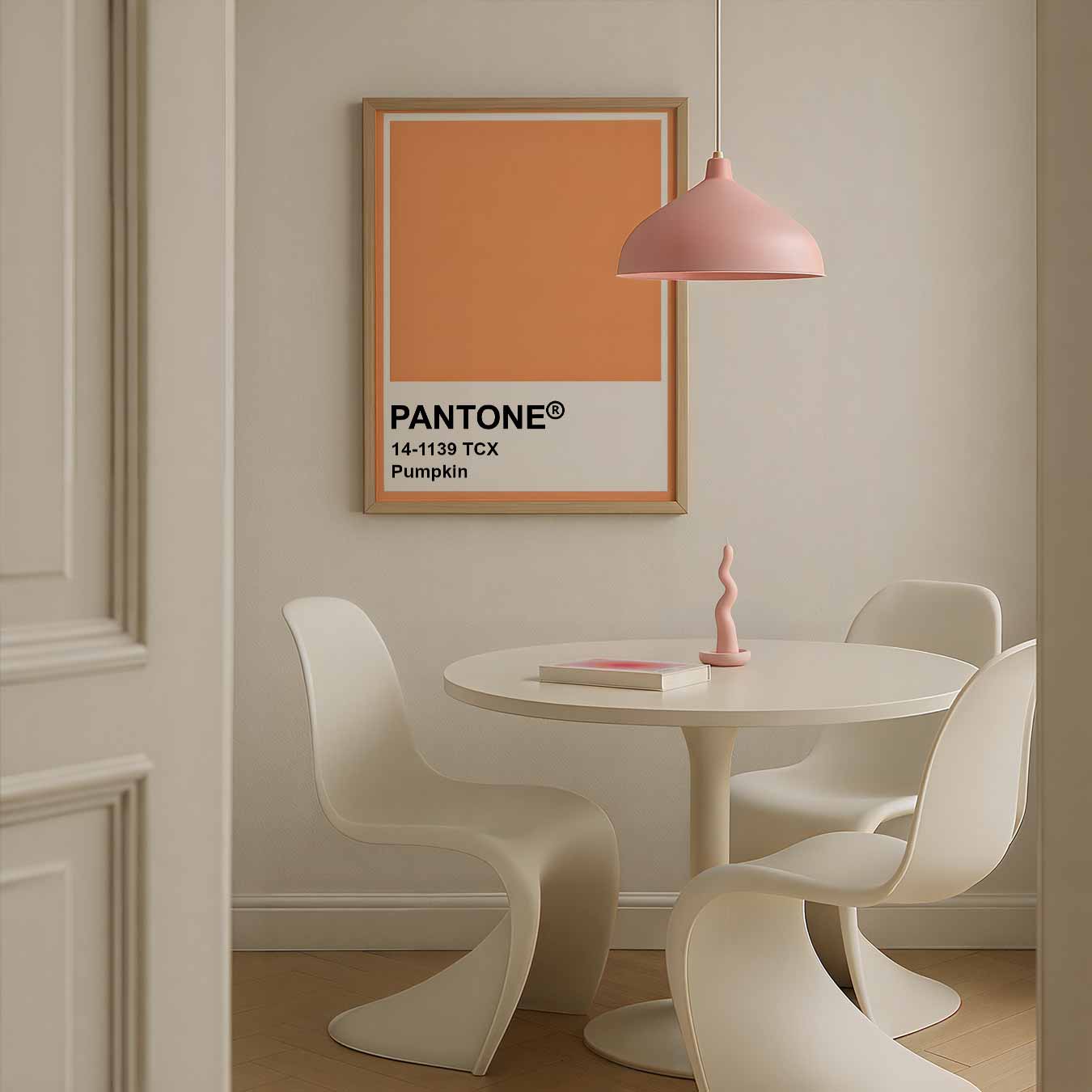 Pantone Stijlvolle Pumpkin Poster-WallArtistic