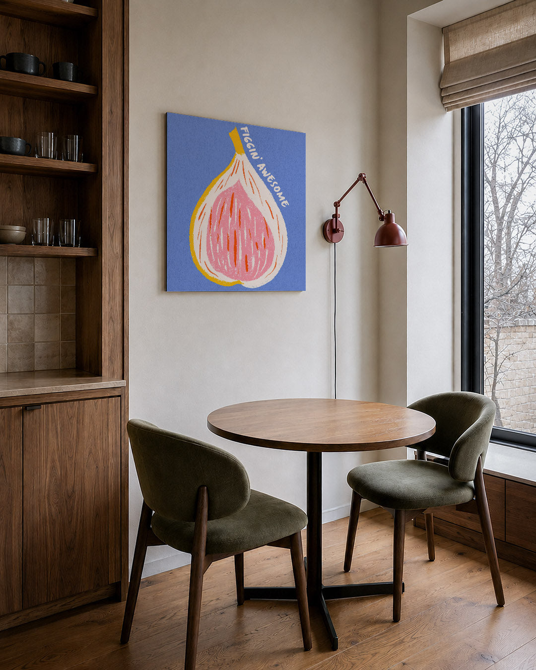 Vrolijke vijg illustratie Kunstwerk