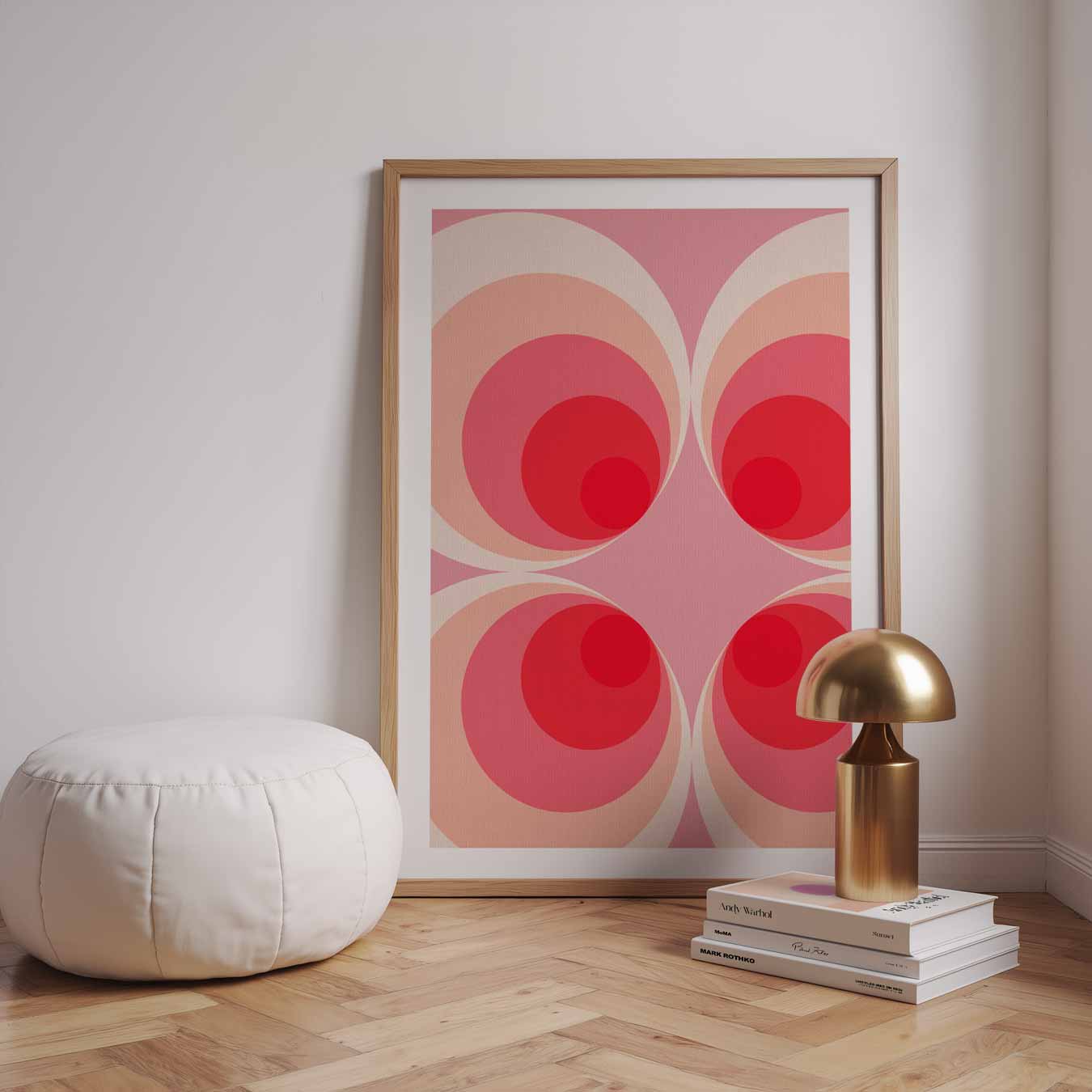 Retro-Cirkels Vibes Poster-WallArtistic