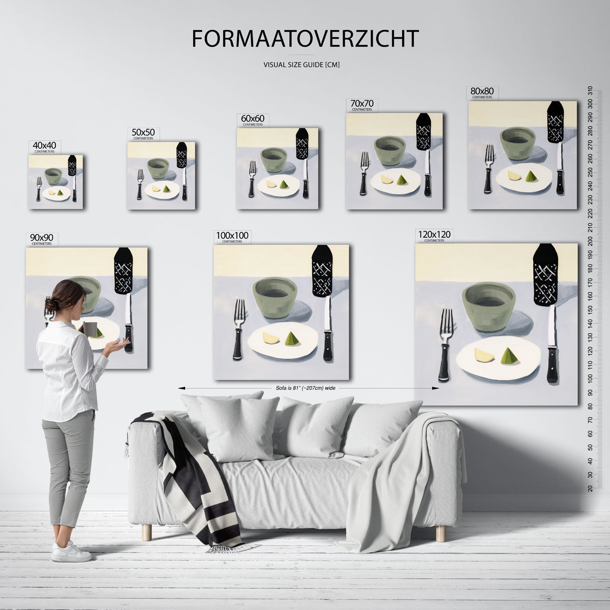 Stilleven met bestek Poster