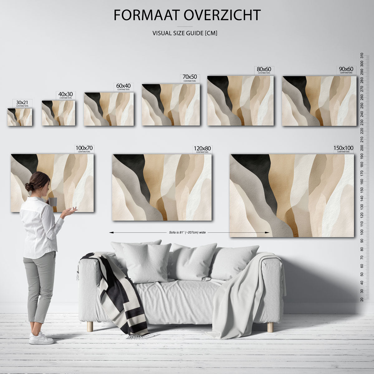 Abstracte vormen Poster