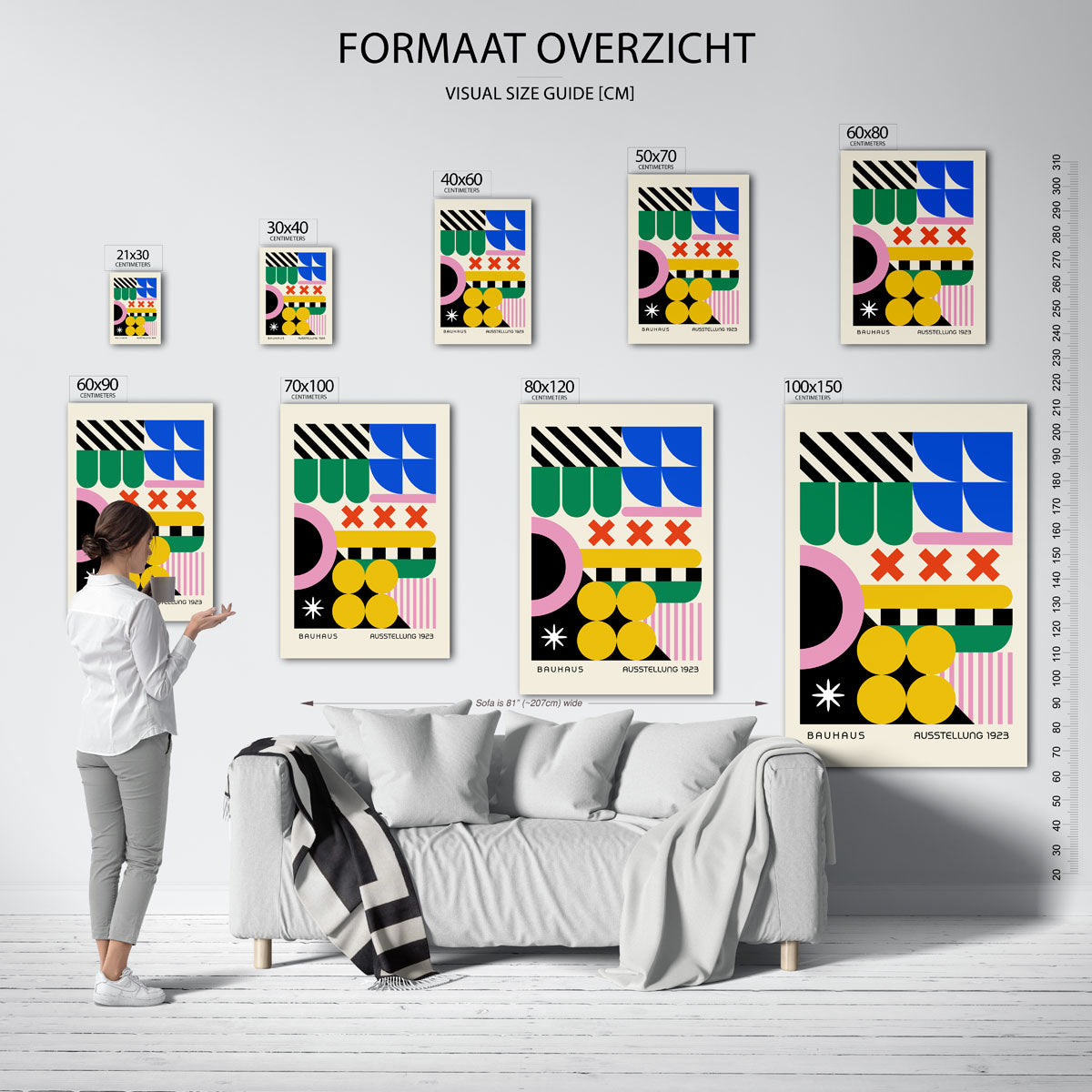 Vormen en vlaken Poster