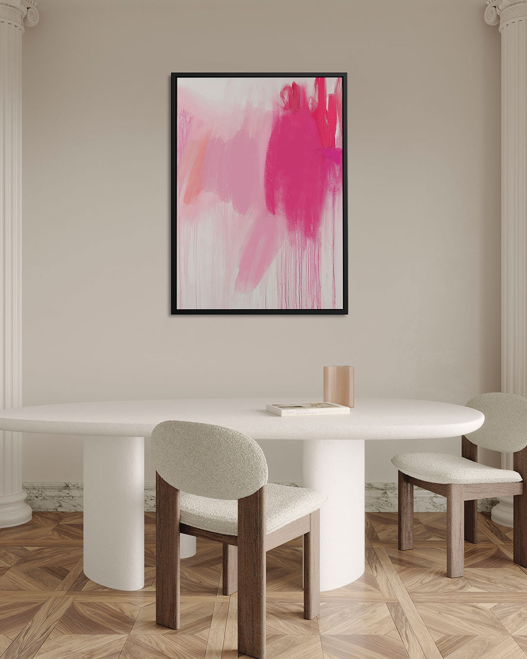 Vloeiende kleurencompositie Kunstwerk