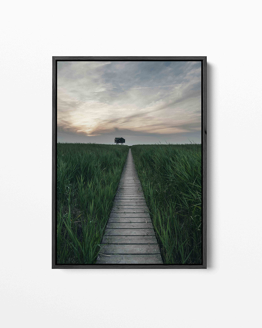 Rustige landschapspad Kunstwerk