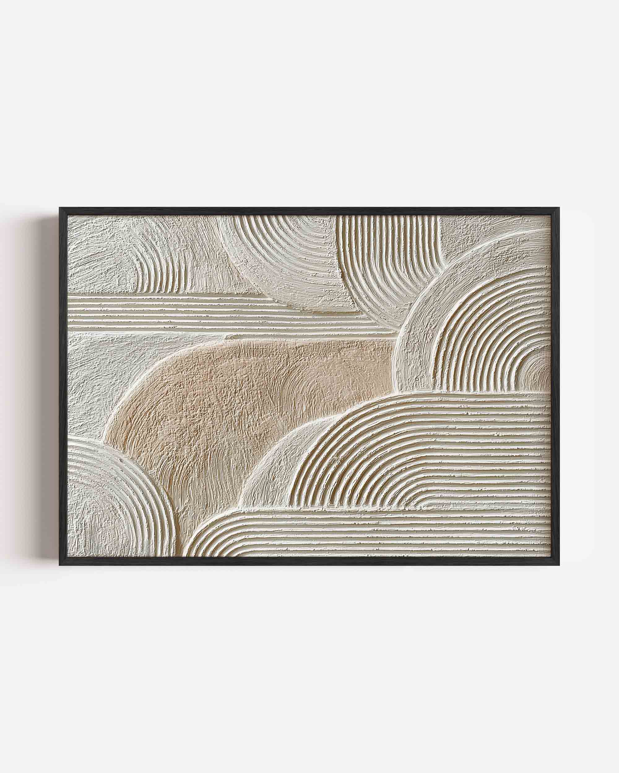 Abstracte lijnen en bogen Poster
