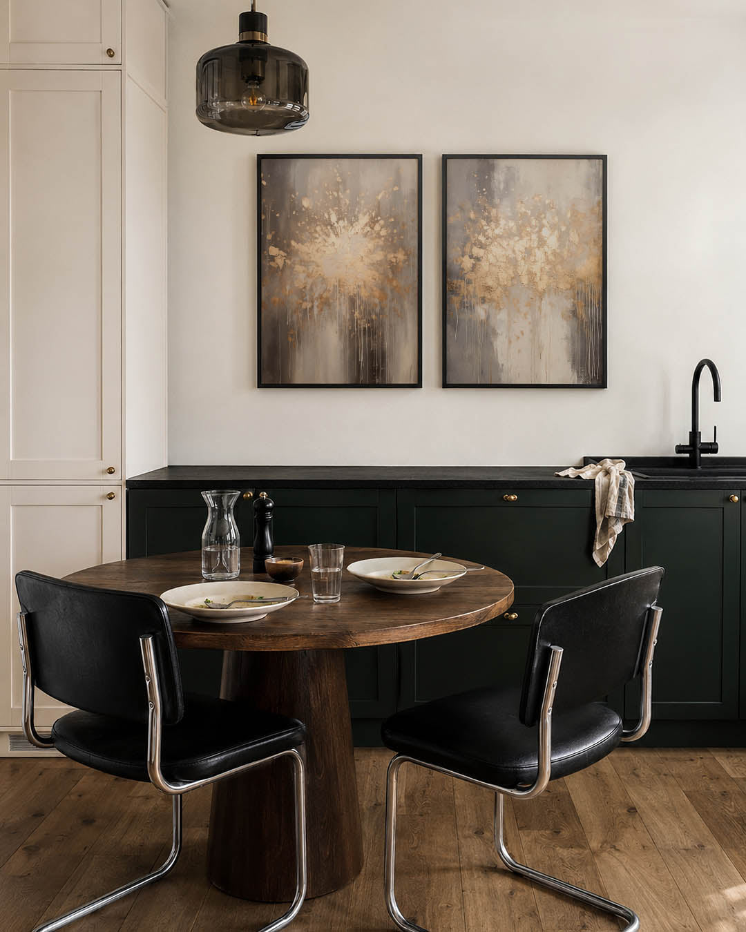 Gouden spatexplosie Posterset