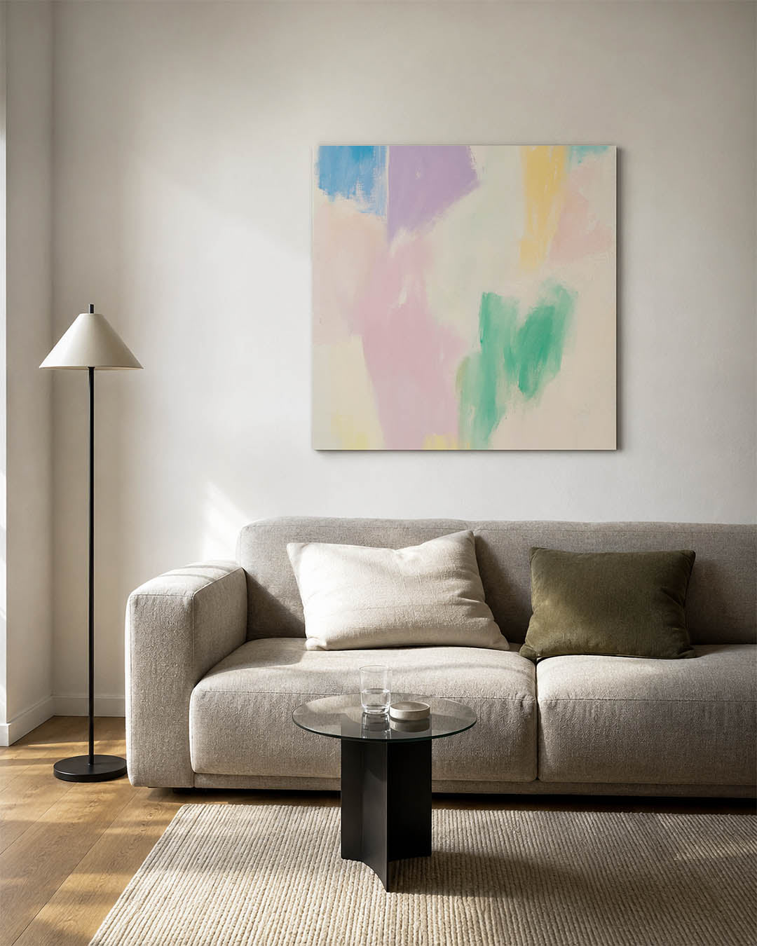 Kleurrijke vormen Kunstwerk