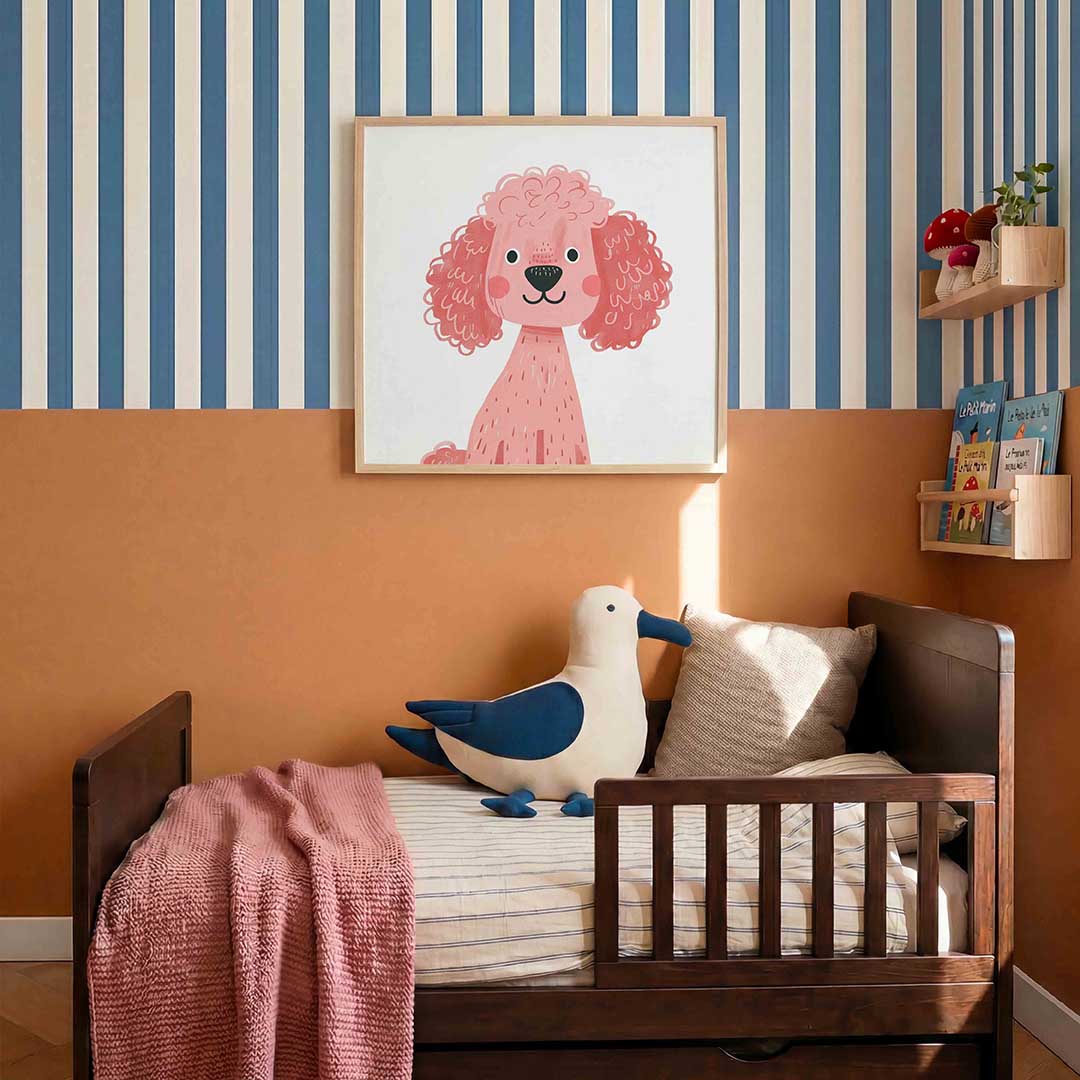 Roze hond Poster