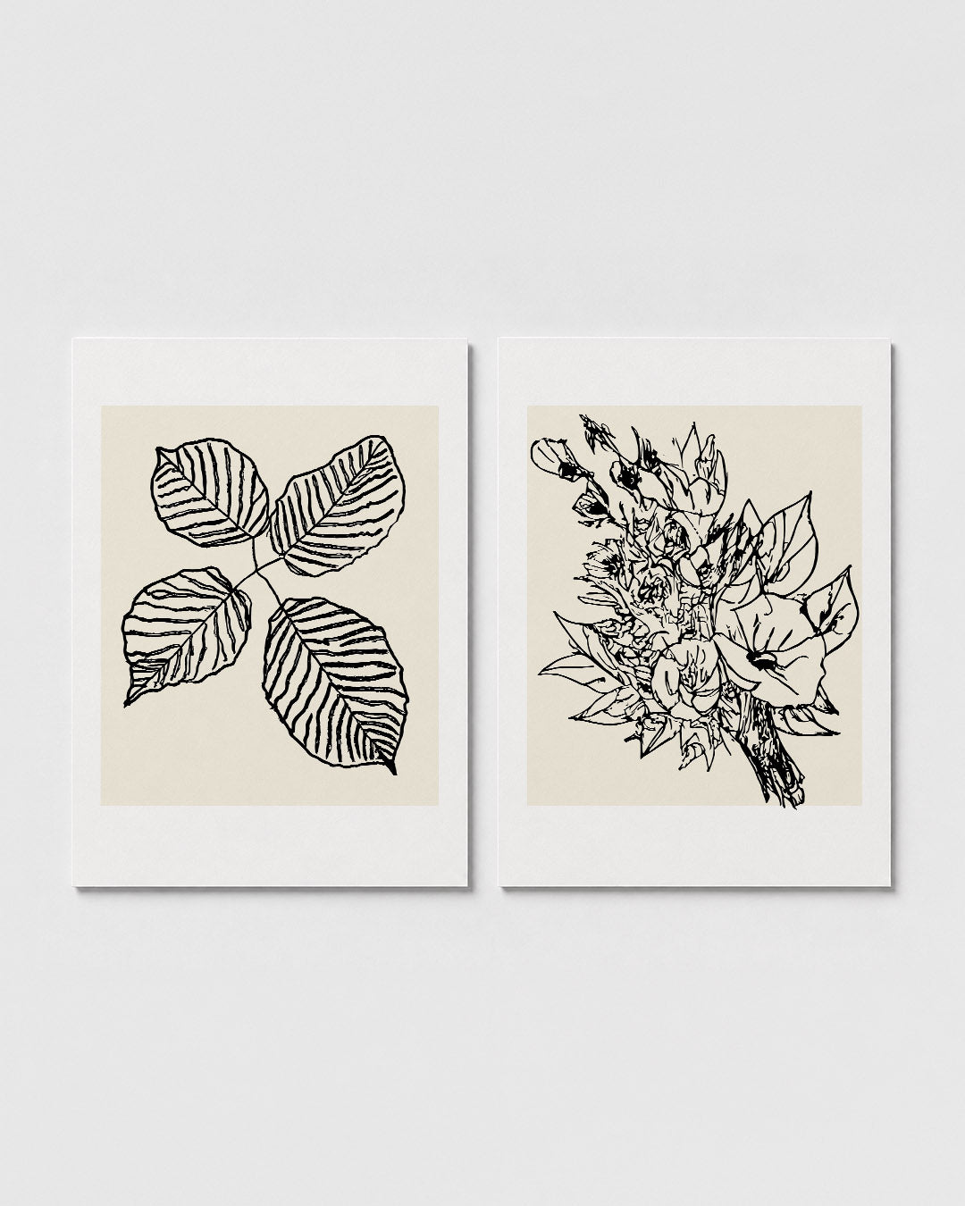 Bladlijnen en patronen Posterset