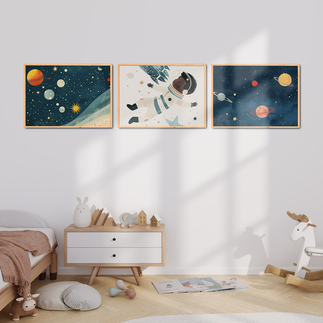 Kosmische kleurvlakken Posterset