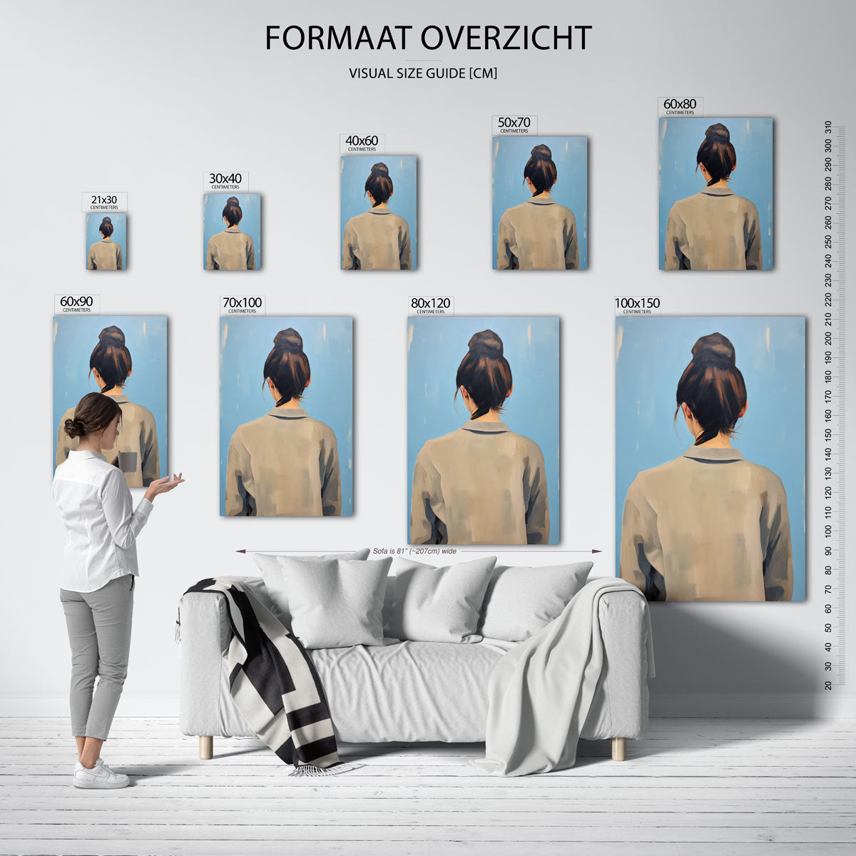 Vrouw van achteren Poster