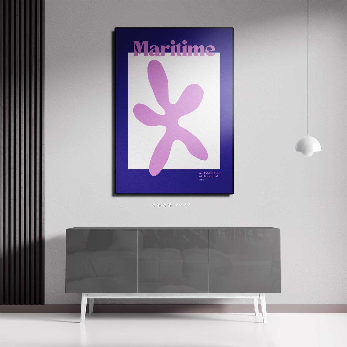 Maritieme Botanische Kunst Kunstwerk-canvas-dibond-plexiglas-wanddecoratie-WallArtistic